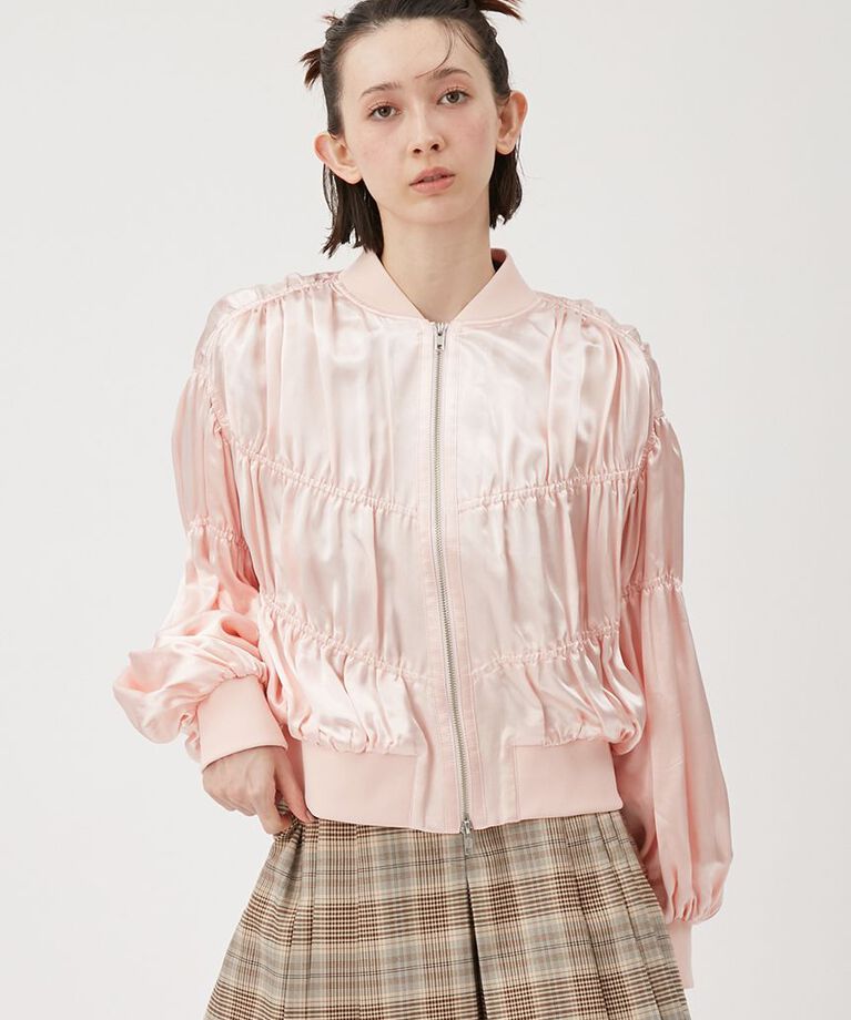 FURFUR「【WEB・一部店舗限定カラー】ギャザーMA1ブルゾン」|ブルゾン・スタジャン|