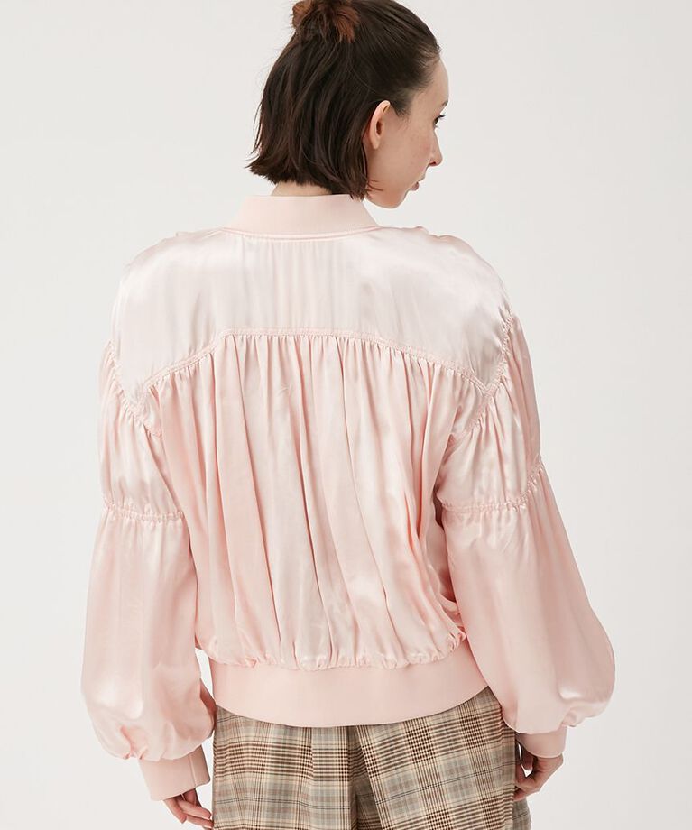 FURFUR「【WEB・一部店舗限定カラー】ギャザーMA1ブルゾン」|ブルゾン・スタジャン|