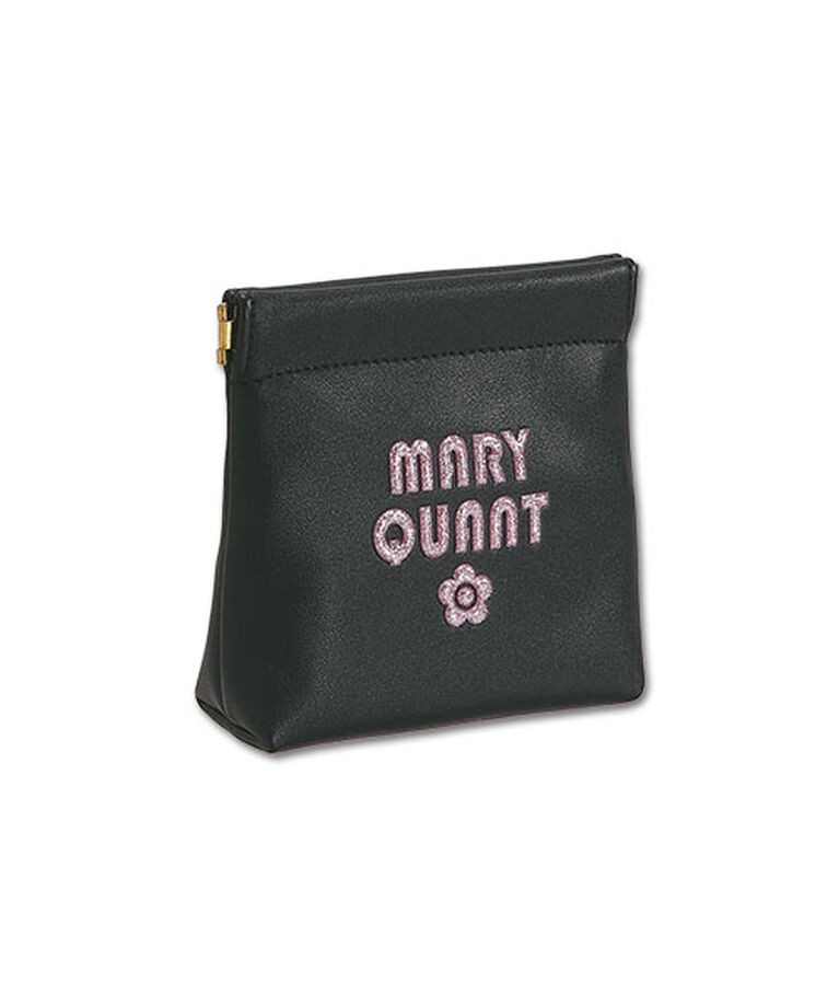MARY QUANT「グリッターレトロロゴ バネクチポーチ」|ポーチ|