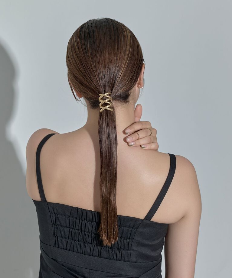 Phoebe「スリークロスメタルポニーフックヘアカフ」|その他|