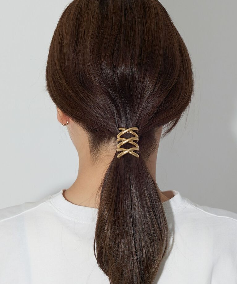 Phoebe「スリークロスメタルポニーフックヘアカフ」|その他|