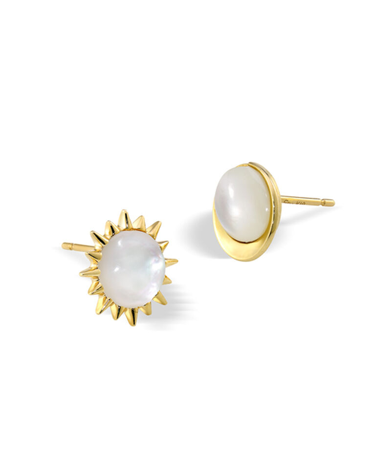 STAR JEWELRY「MOON & SUN」|ピアス|