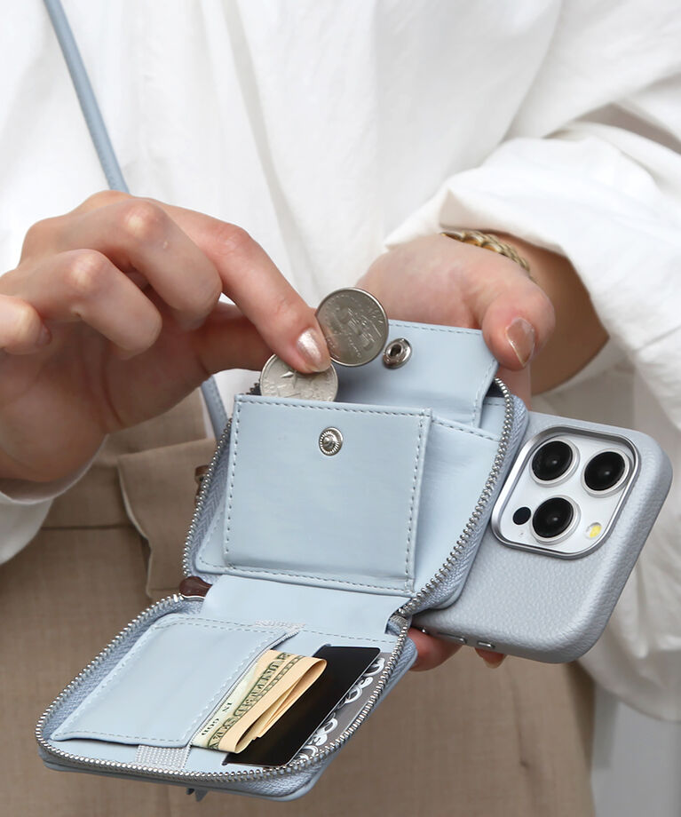UNiCASE「Mag Shoulder Mini Wallet マグセーフ対応 財布 コインケース ストラップ」|ストラップ|