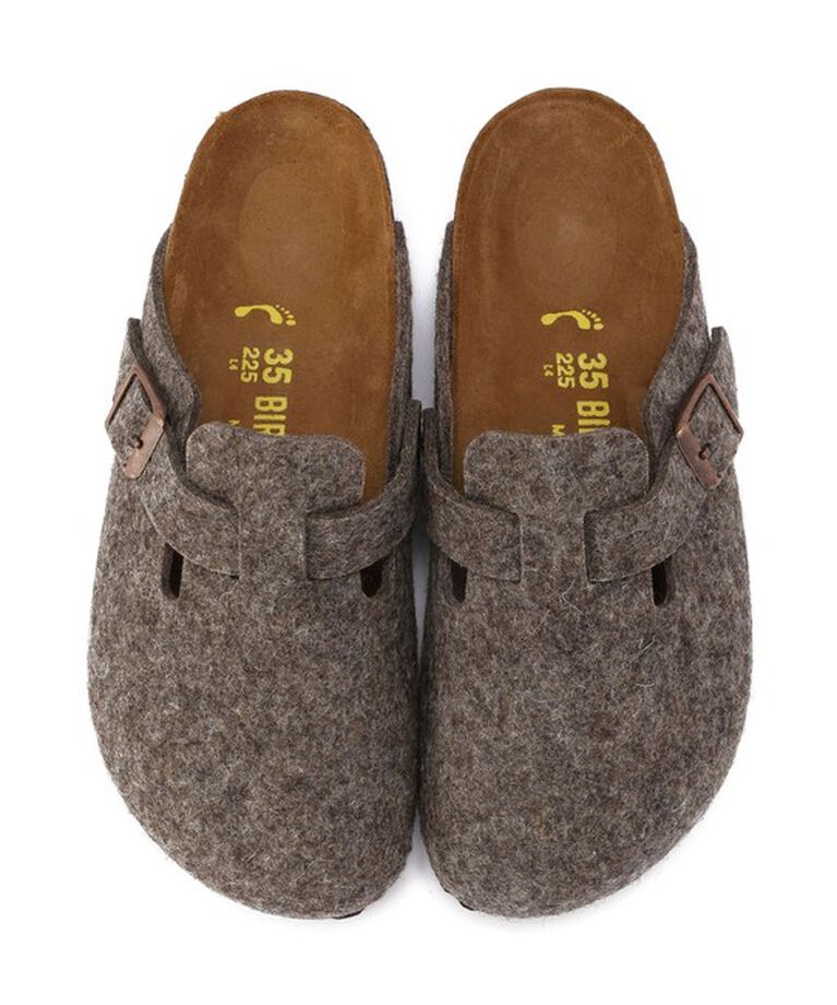 BIRKENSTOCK「【ビルケンシュトック】ボストン/カカオ ウール/クロッグ レディース/BOSTON」|サンダル|