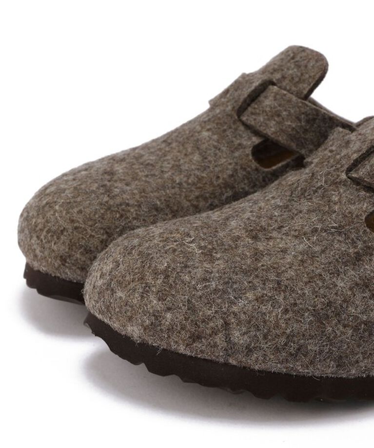 BIRKENSTOCK「【ビルケンシュトック】ボストン/カカオ ウール/クロッグ レディース/BOSTON」|サンダル|