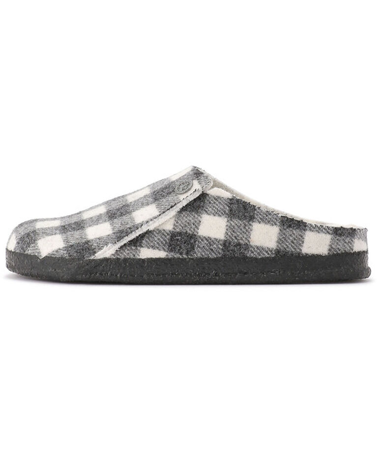 BIRKENSTOCK「【ビルケンシュトック】ツェルマット シアリング/プレイドホワイト/ルームシューズ レディース」|サンダル|