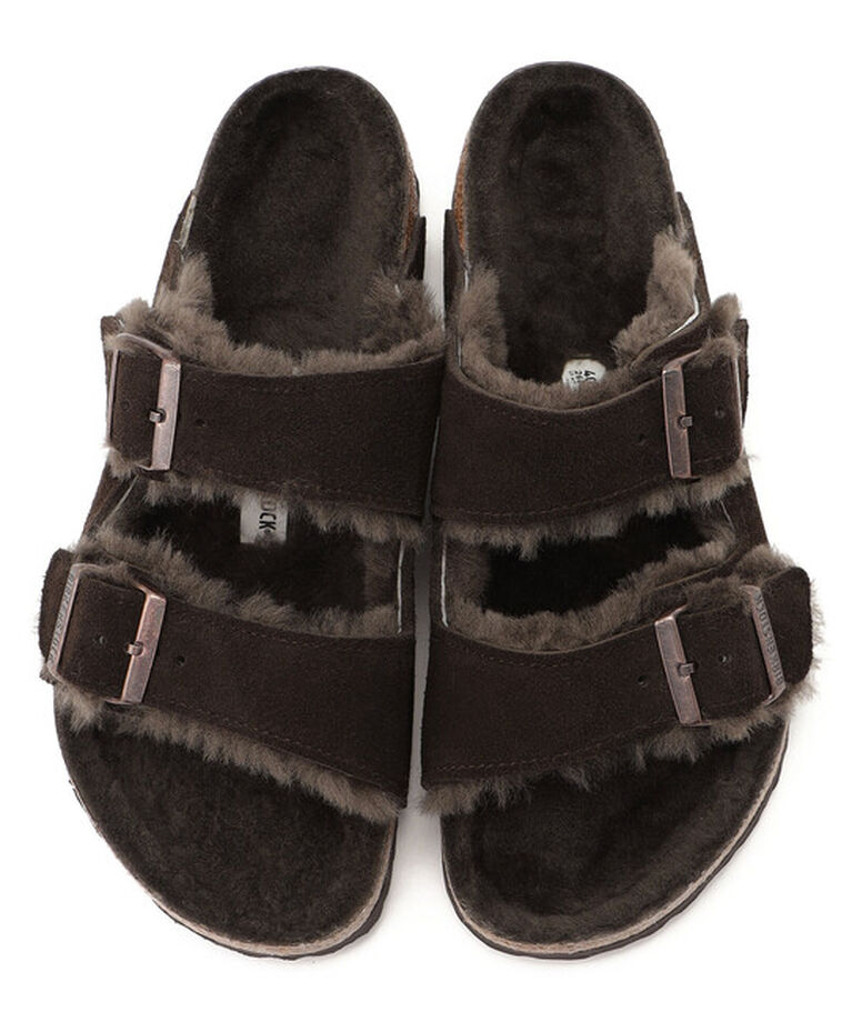 BIRKENSTOCK「【ビルケンシュトック】アリゾナ/モカ スエードレザー ファー/サンダル メンズ/ARIZONA」|サンダル|