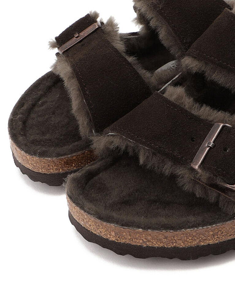 BIRKENSTOCK「【ビルケンシュトック】アリゾナ/モカ スエードレザー ファー/サンダル メンズ/ARIZONA」|サンダル|