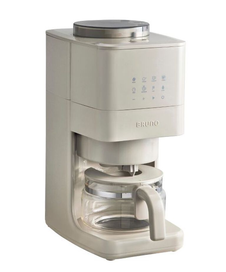 BRUNO「コーン式ミル付き全自動コーヒーメーカー」|電化製品|グレージュ
