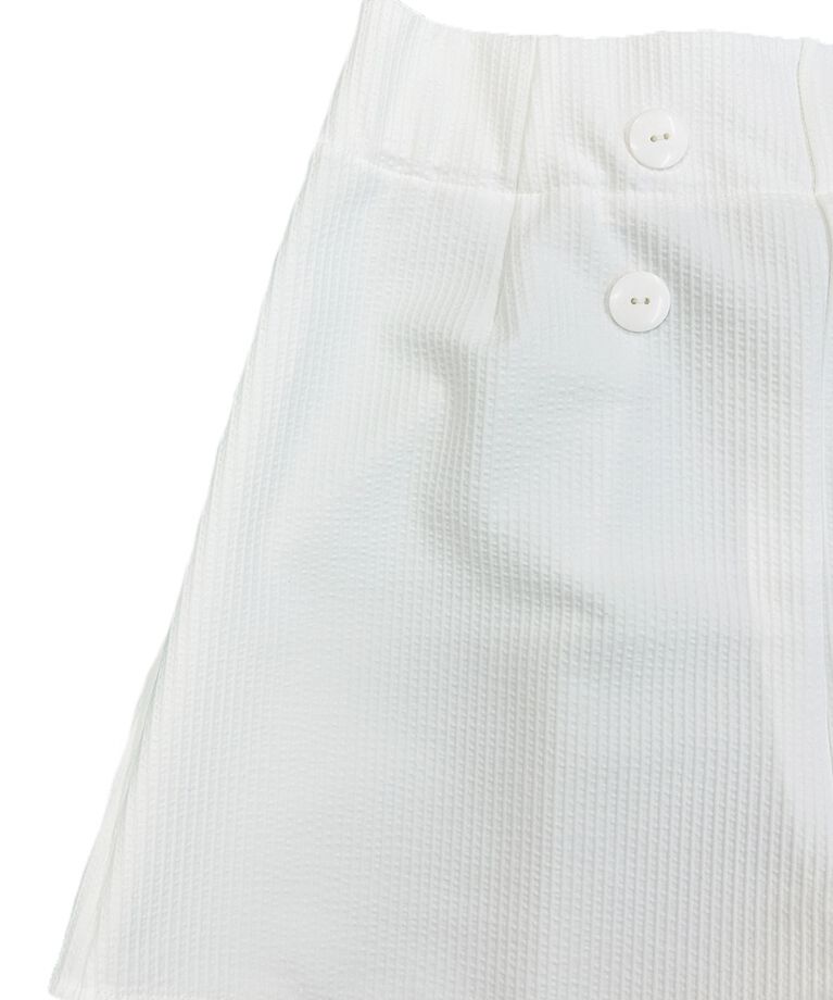 PEAK&PINE「無地ボタン付きAラインハイウエストショートパンツ」|その他|