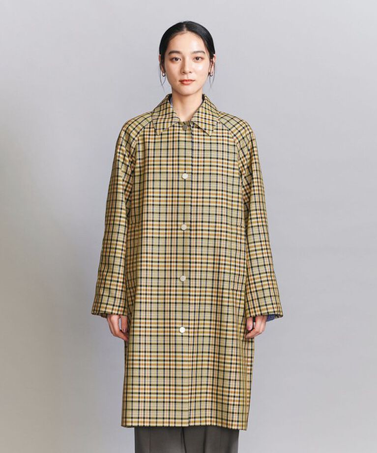 BEAUTY&YOUTH UNITED ARROWS「ステンカラー チェックコート」|ステンカラーコート|