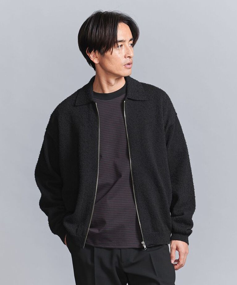 BEAUTY&YOUTH UNITED ARROWS「ツイスト ナッピング ジップ ジャケット ‐ウォッシャブル‐」|カーディガン|