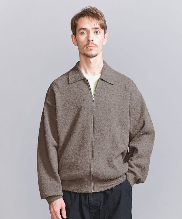 BEAUTY&YOUTH UNITED ARROWS「ツイスト ナッピング ジップ ジャケット ‐ウォッシャブル‐」|カーディガン|