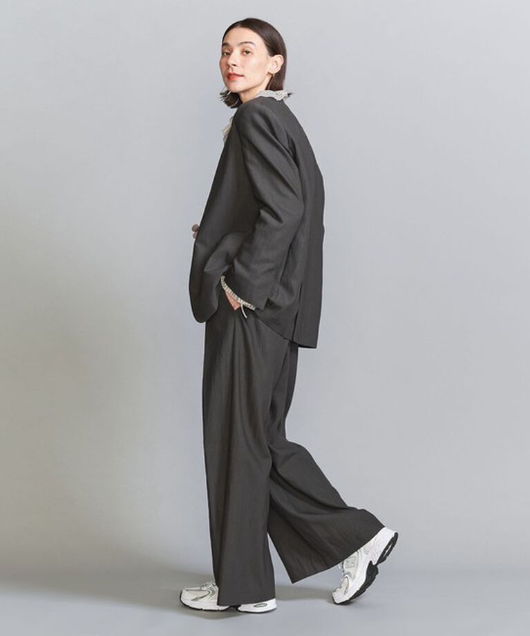 BEAUTY&YOUTH UNITED ARROWS「セルロースナイロン OX カラーレス ジャケット」|ノーカラージャケット|