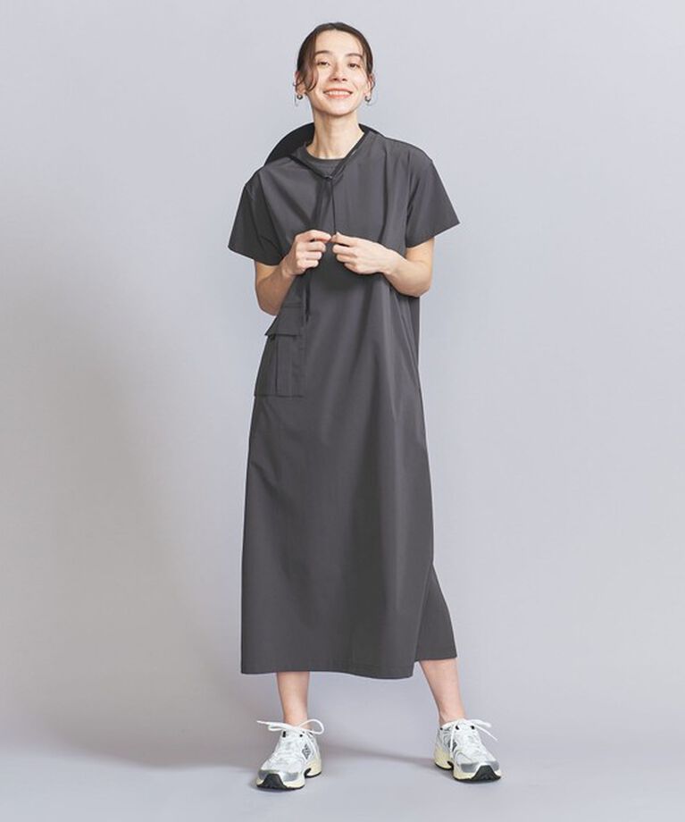 BEAUTY&YOUTH UNITED ARROWS「【別注】＜THOUSAND MILE＞ショートスリーブワンピース -はっ水/ウォッシャブル-」|ワンピース|