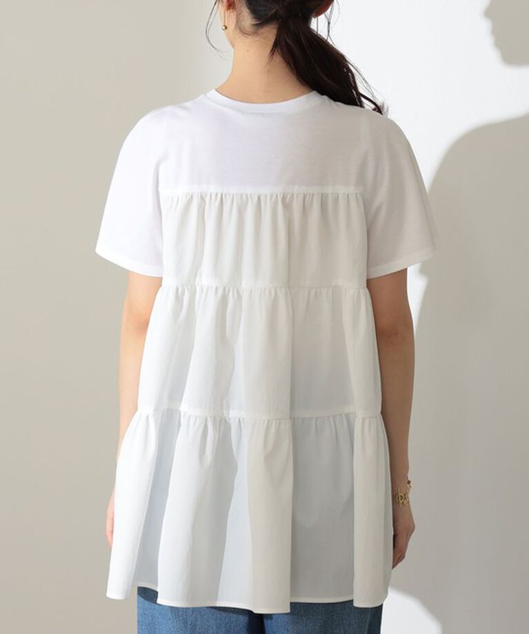 Demi-Luxe BEAMS 「コンビ ティアード プルオーバー」|シャツ・ブラウス|