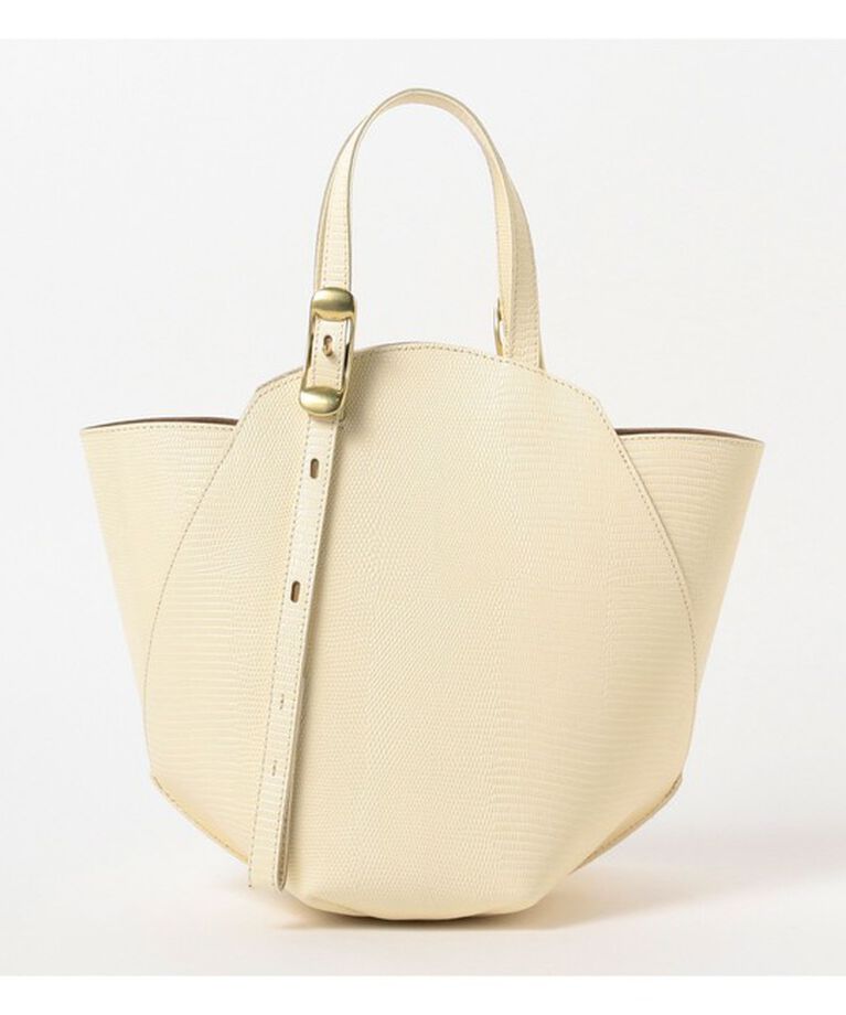 Demi-Luxe BEAMS 「TOFF&LOADSTONE × Demi-Luxe BEAMS / ヘプタゴン リザード ハンドバッグ M」|トートバッグ|