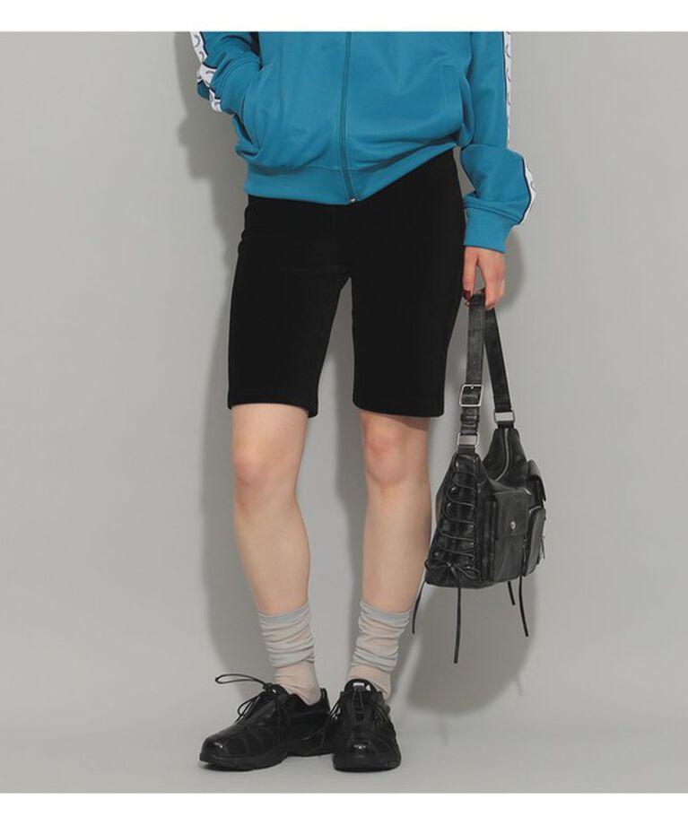 Ray BEAMS 「カット コーデュロイ バイカー ショーツ」|その他|BLACK
