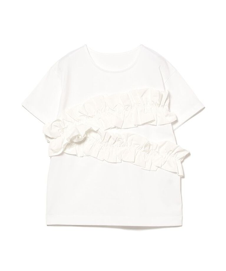 Ray BEAMS 「RBS / ギャザー フリル Tシャツ」|Tシャツ・カットソー|