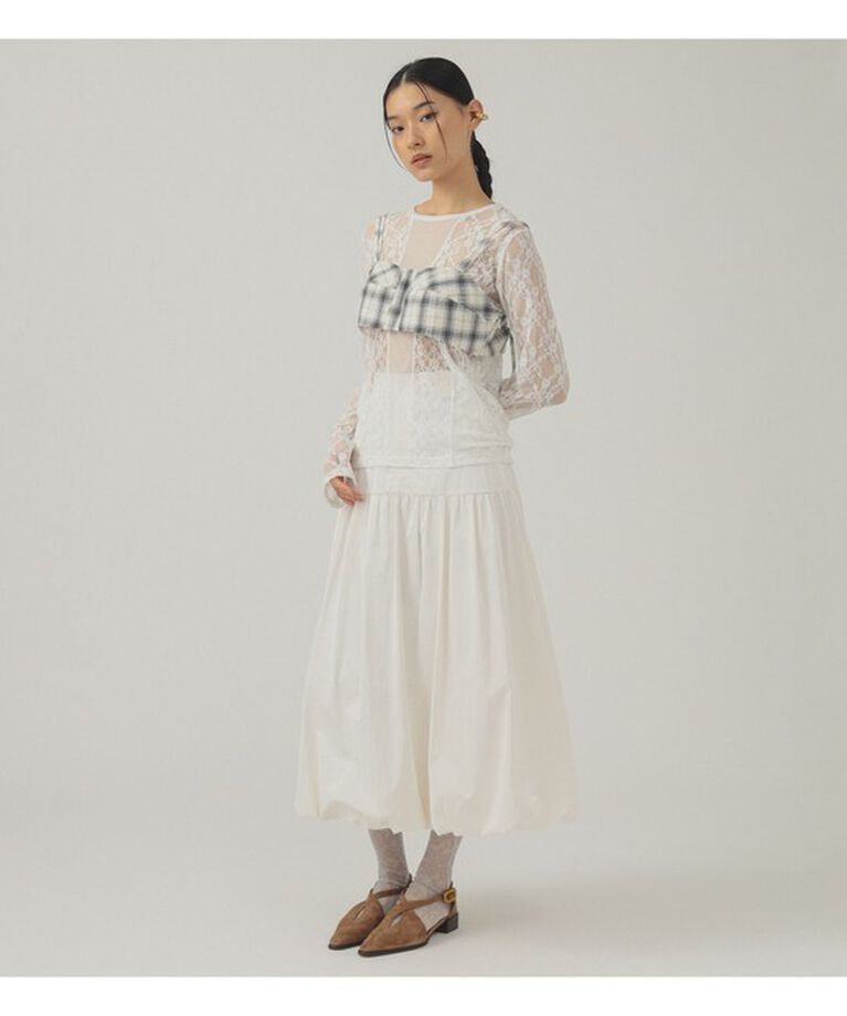 Ray BEAMS 「レース キリカエ ロングスリーブ Tシャツ」|その他|