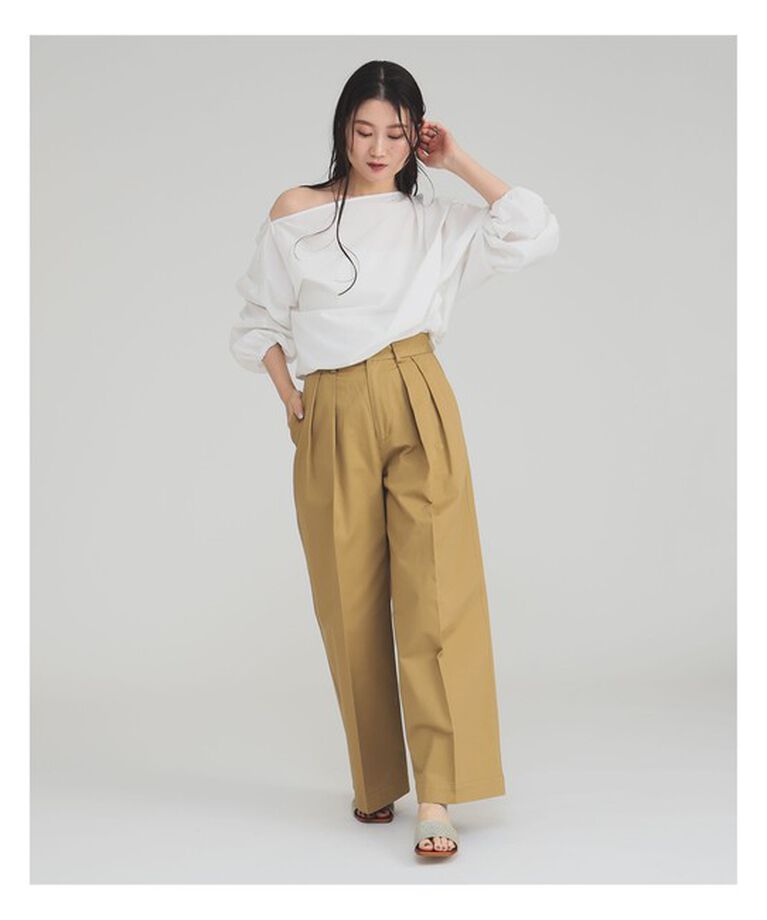 Demi-Luxe BEAMS 「ギャザー ショルダー ブラウス」|シャツ・ブラウス|