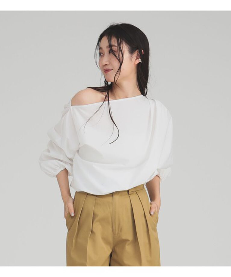 Demi-Luxe BEAMS 「ギャザー ショルダー ブラウス」|シャツ・ブラウス|