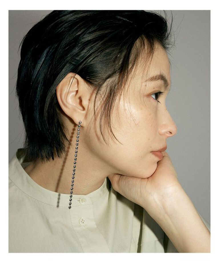 Ray BEAMS 「RBS / シャイン チェーン ロング ピアス」|ピアス|SILVER