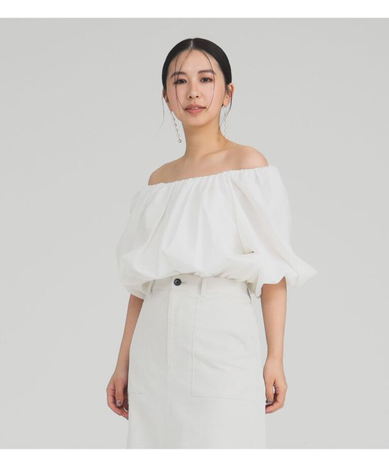 Demi-Luxe BEAMS 「2WAY オフショルダーブラウス」|シャツ・ブラウス|WHITE