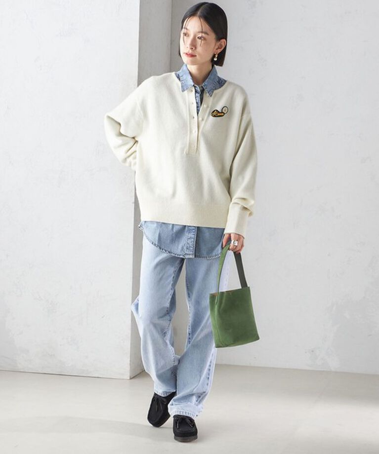 SHIPS for women「〈手洗い可能〉7G ウール カシミヤ ヘンリーネック 2WAY プルオーバー」|ニット・セーター|