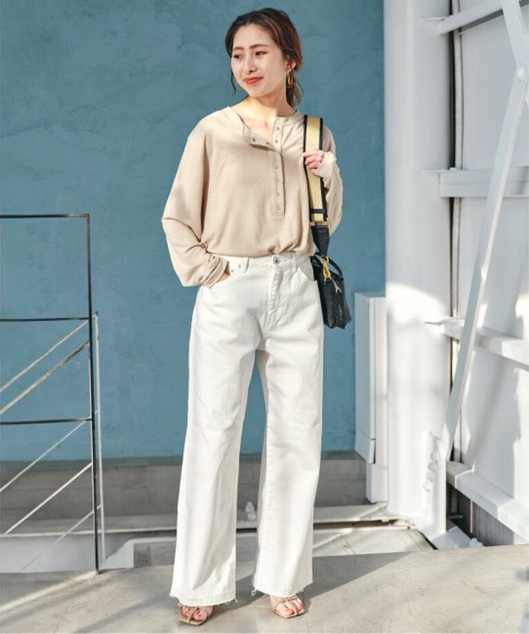 Spick and Span「≪追加2≫5 1/2 LOOSE-STRAIGHT DENIM」|デニム|