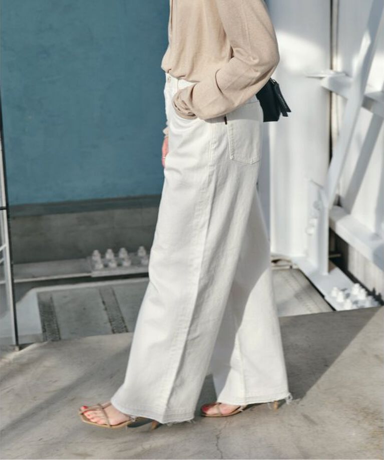 Spick and Span「≪追加2≫5 1/2 LOOSE-STRAIGHT DENIM」|デニム|