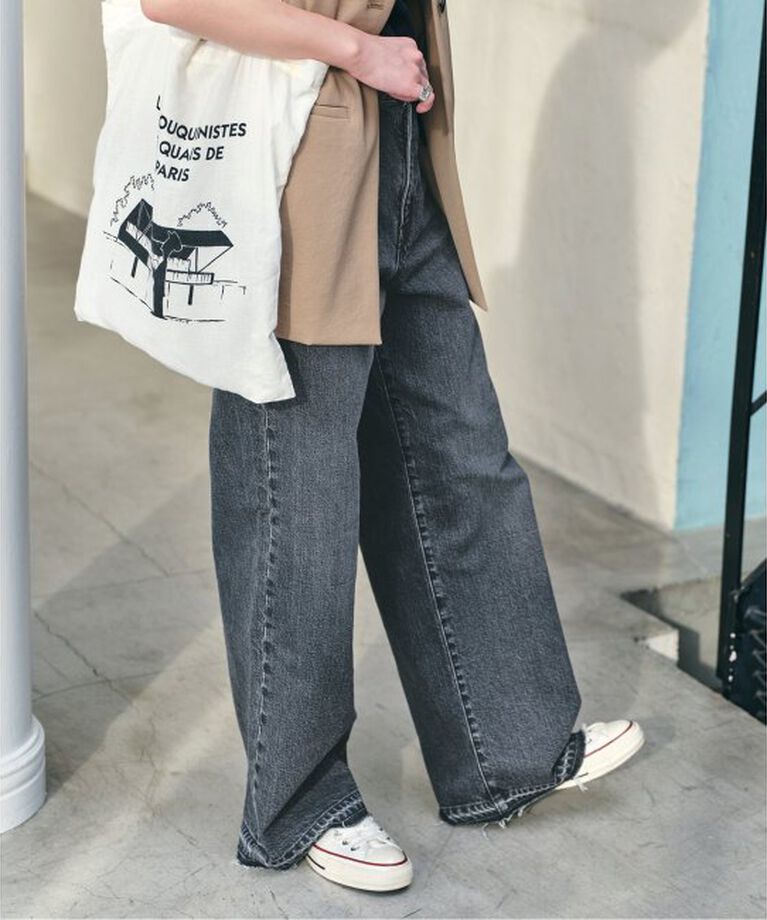 Spick and Span「≪追加2≫5 1/2 LOOSE-STRAIGHT DENIM」|デニム|