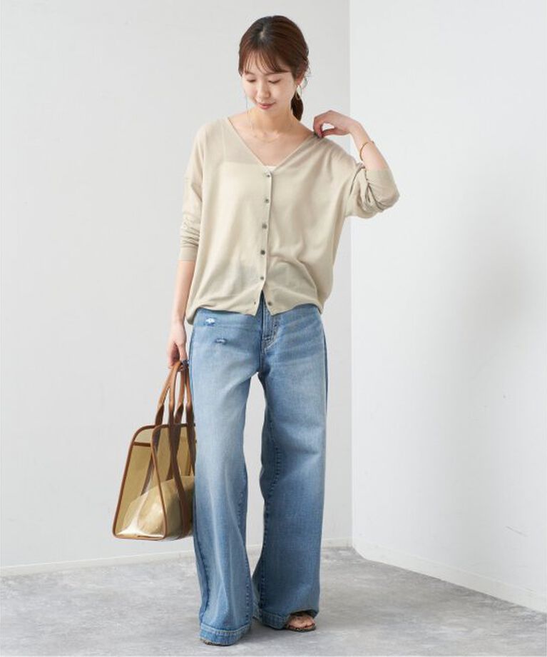 Spick and Span「ウォッシャブルシアーカーディガン」|カーディガン|