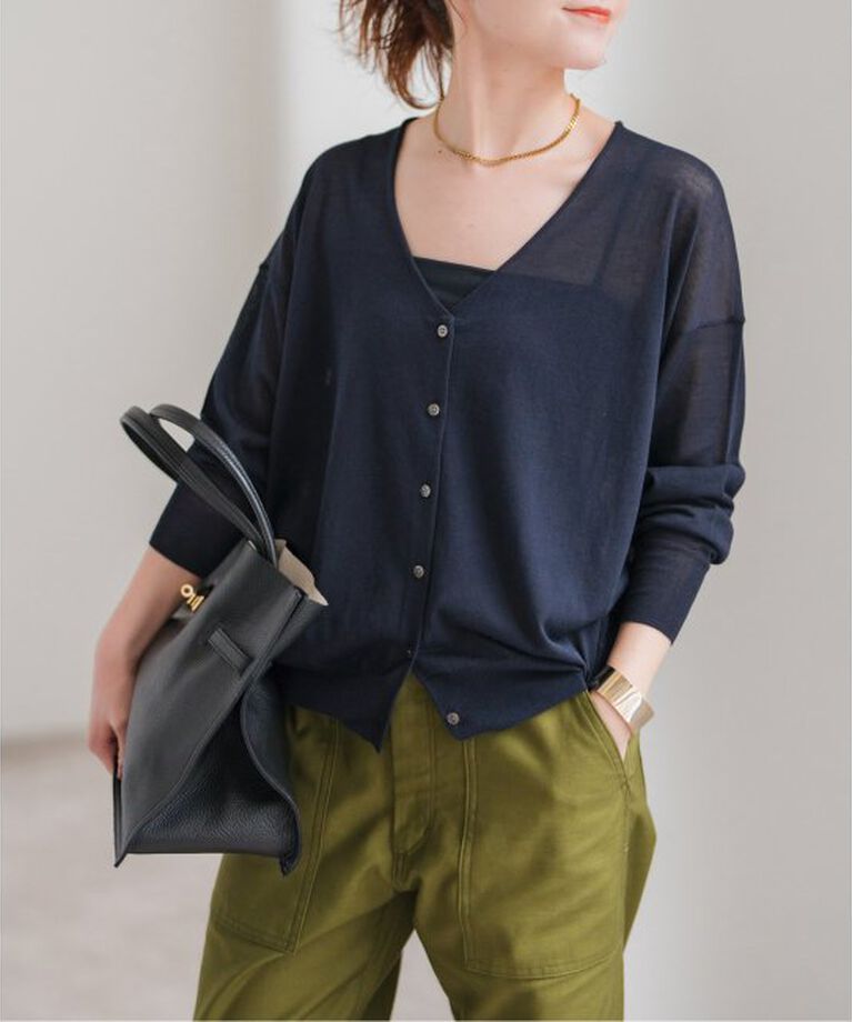 Spick and Span「ウォッシャブルシアーカーディガン」|カーディガン|