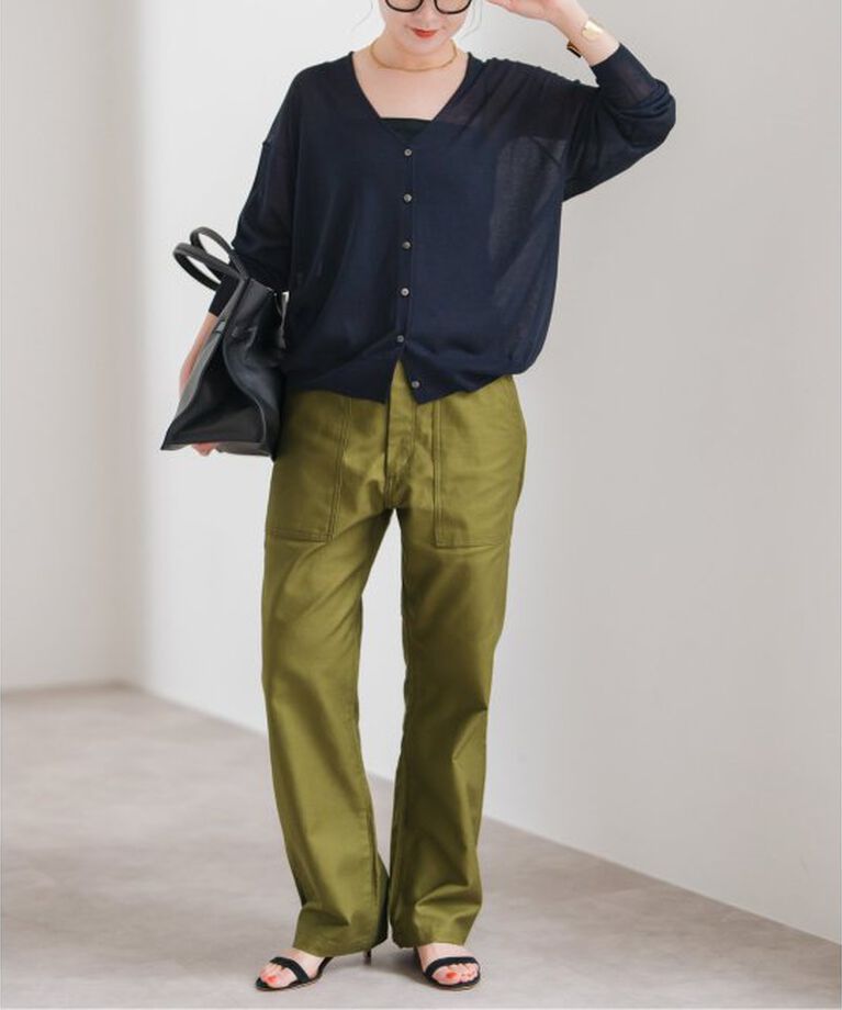 Spick and Span「ウォッシャブルシアーカーディガン」|カーディガン|