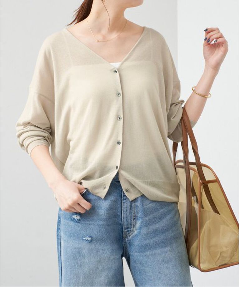 Spick and Span「ウォッシャブルシアーカーディガン」|カーディガン|