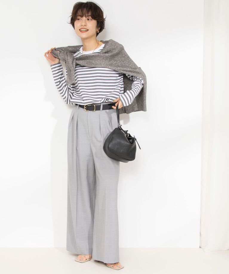 Rie Miller「GIZA COTTONロングスリーブTシャツ 」|Tシャツ・カットソー|