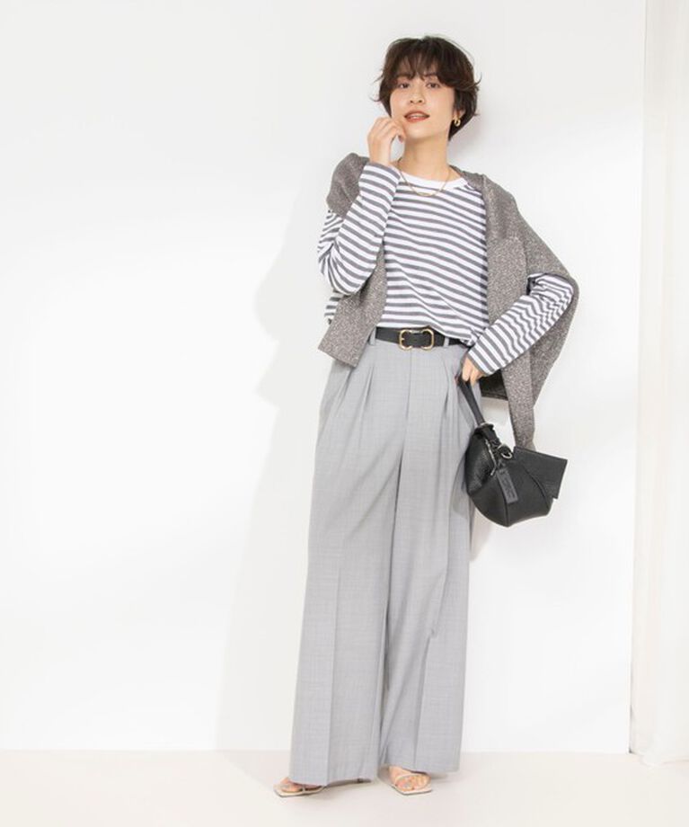Rie Miller「GIZA COTTONロングスリーブTシャツ 」|Tシャツ・カットソー|