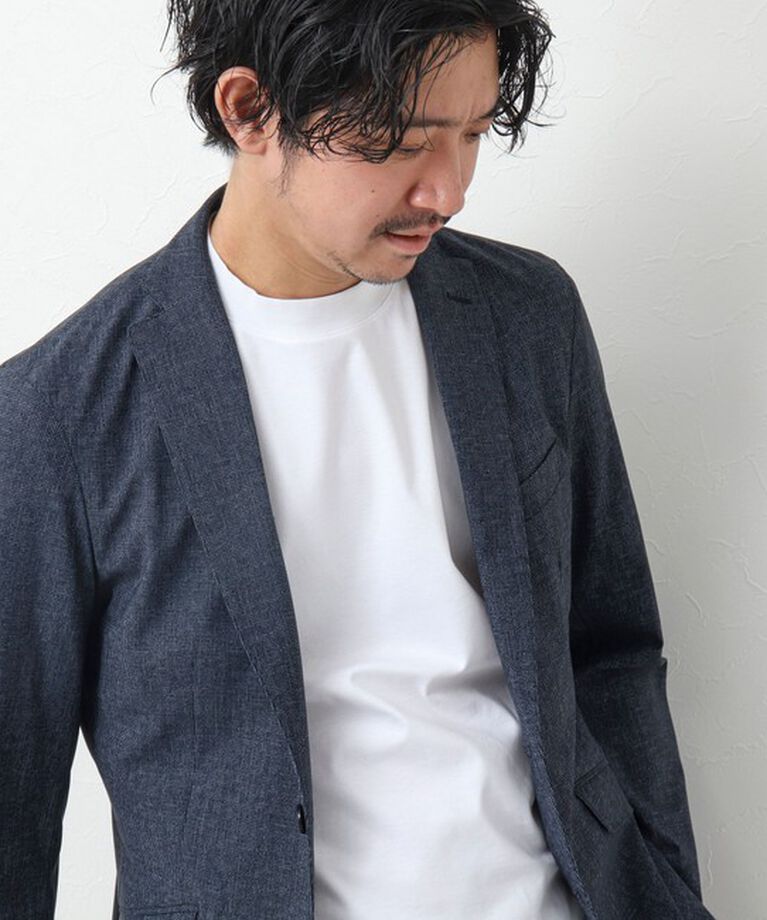 NOLLEY'S goodman「《ビジカジ対応》シルケットスムース / 天竺 ジャケット用Tシャツ」|Tシャツ・カットソー|ホワイト
