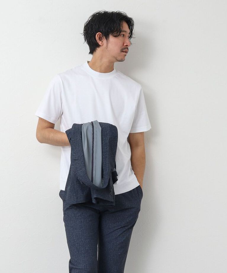 NOLLEY'S goodman「《ビジカジ対応》シルケットスムース / 天竺 ジャケット用Tシャツ」|Tシャツ・カットソー|