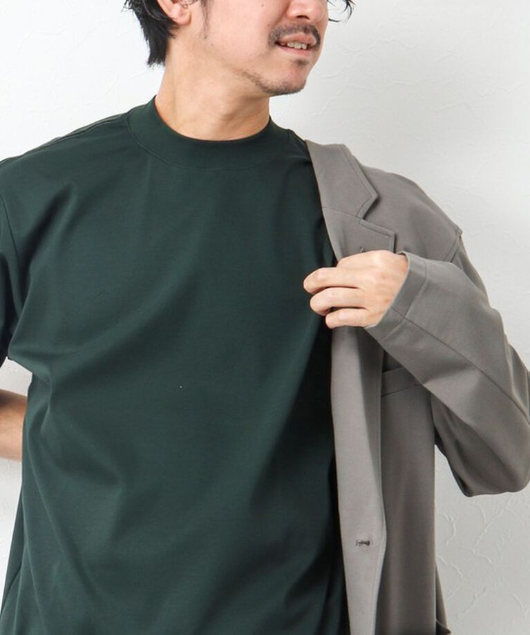 NOLLEY'S goodman「《ビジカジ対応》シルケットスムース / 天竺 ジャケット用Tシャツ」|Tシャツ・カットソー|ダークグリーン