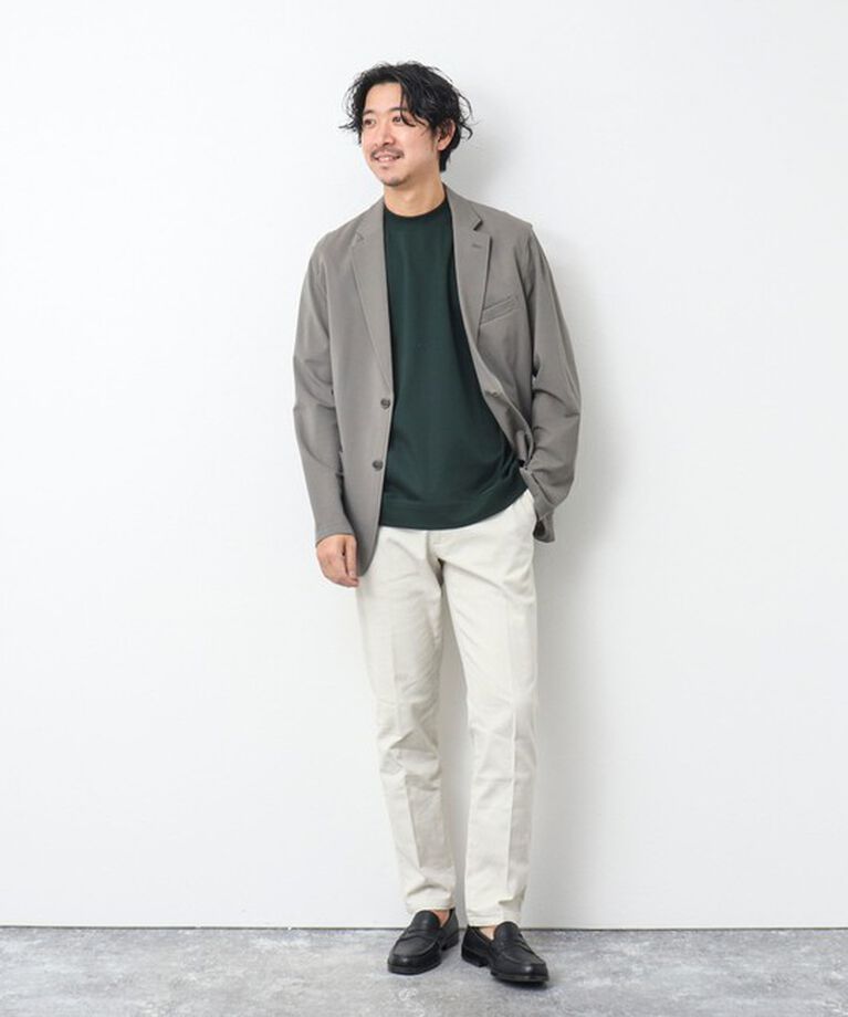 NOLLEY'S goodman「《ビジカジ対応》シルケットスムース / 天竺 ジャケット用Tシャツ」|Tシャツ・カットソー|