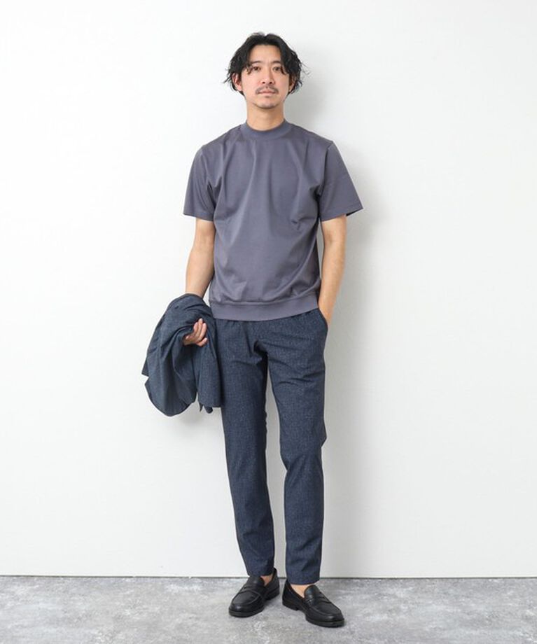 NOLLEY'S goodman「《ビジカジ対応》シルケットスムース / 天竺 ジャケット用Tシャツ」|Tシャツ・カットソー|
