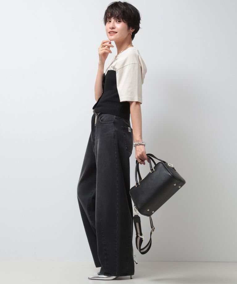 Rie Miller「【RM denim】ハイウエストバギーデニム」|デニム|