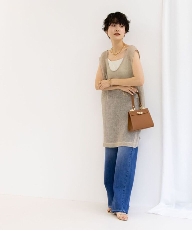 Rie Miller「＜飯豊まりえさん着用＞【RM denim】スリットフレアハイウエストデニム」|デニム|