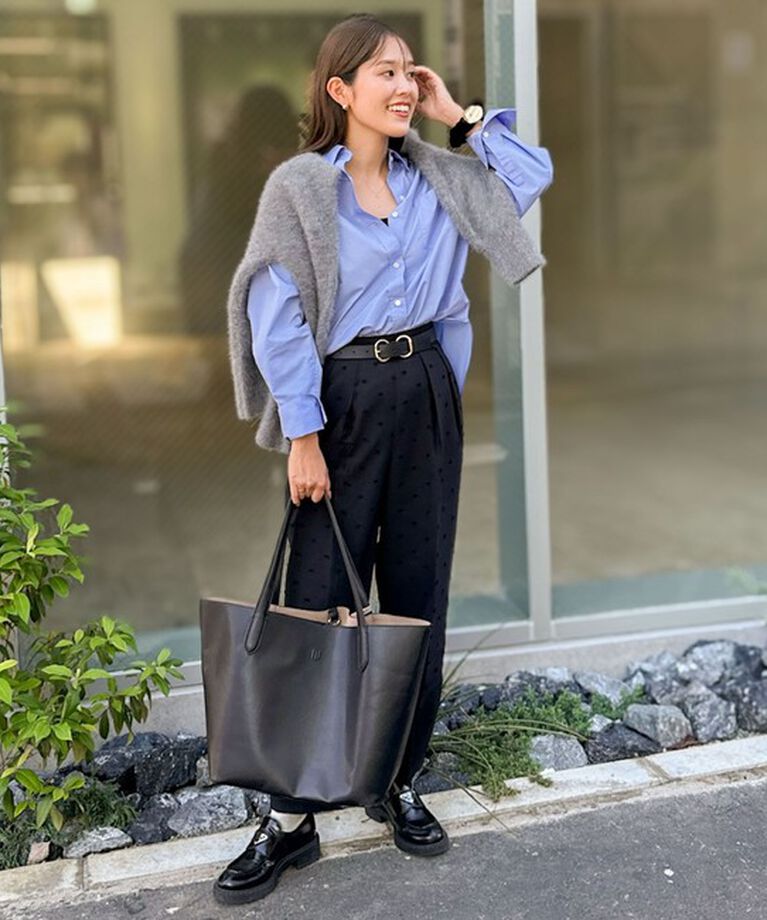 NOLLEY'S「《オールシーズン対応》ウォッシャブルドットツッキリツータックテーパードパンツ 24AW」|その他|