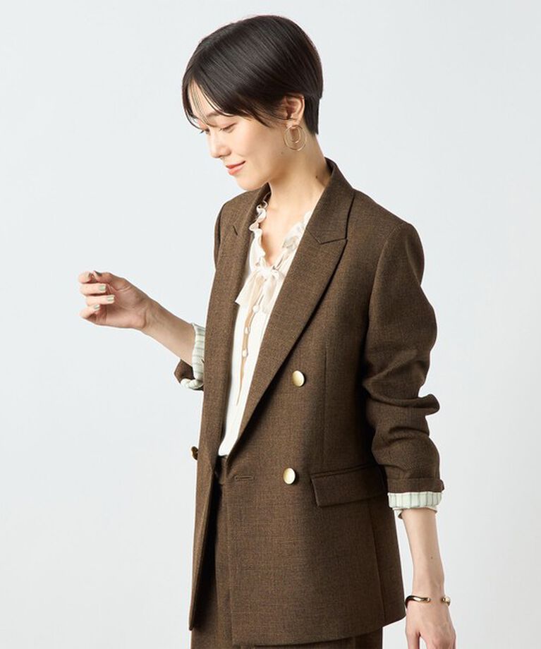 NOLLEY'S sophi「《セットアップ対応》シャークダブルジャケット」|テーラードジャケット|