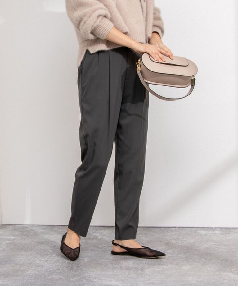 NOLLEY'S「ウォッシャブルキュプラストレッチタックテーパードパンツ」|その他|