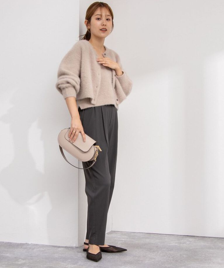 NOLLEY'S「ウォッシャブルキュプラストレッチタックテーパードパンツ」|その他|