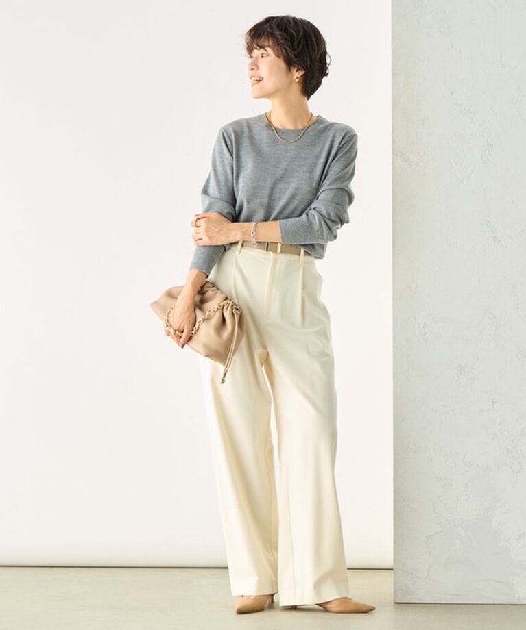 NOLLEY'S sophi「ウォッシャブル両面起毛セミワイドパンツ」|その他|